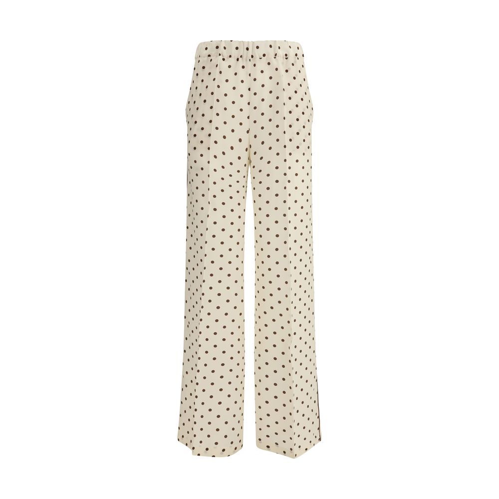 P.A.R.O.S.H. Beige Silk Casual Women's Pants