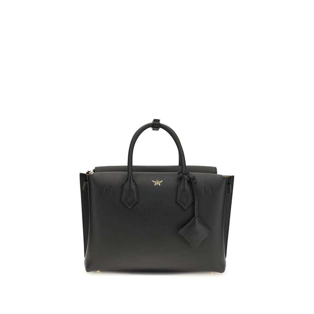 MCM Black Calf Leather Bos Taurus Women's Handbag
