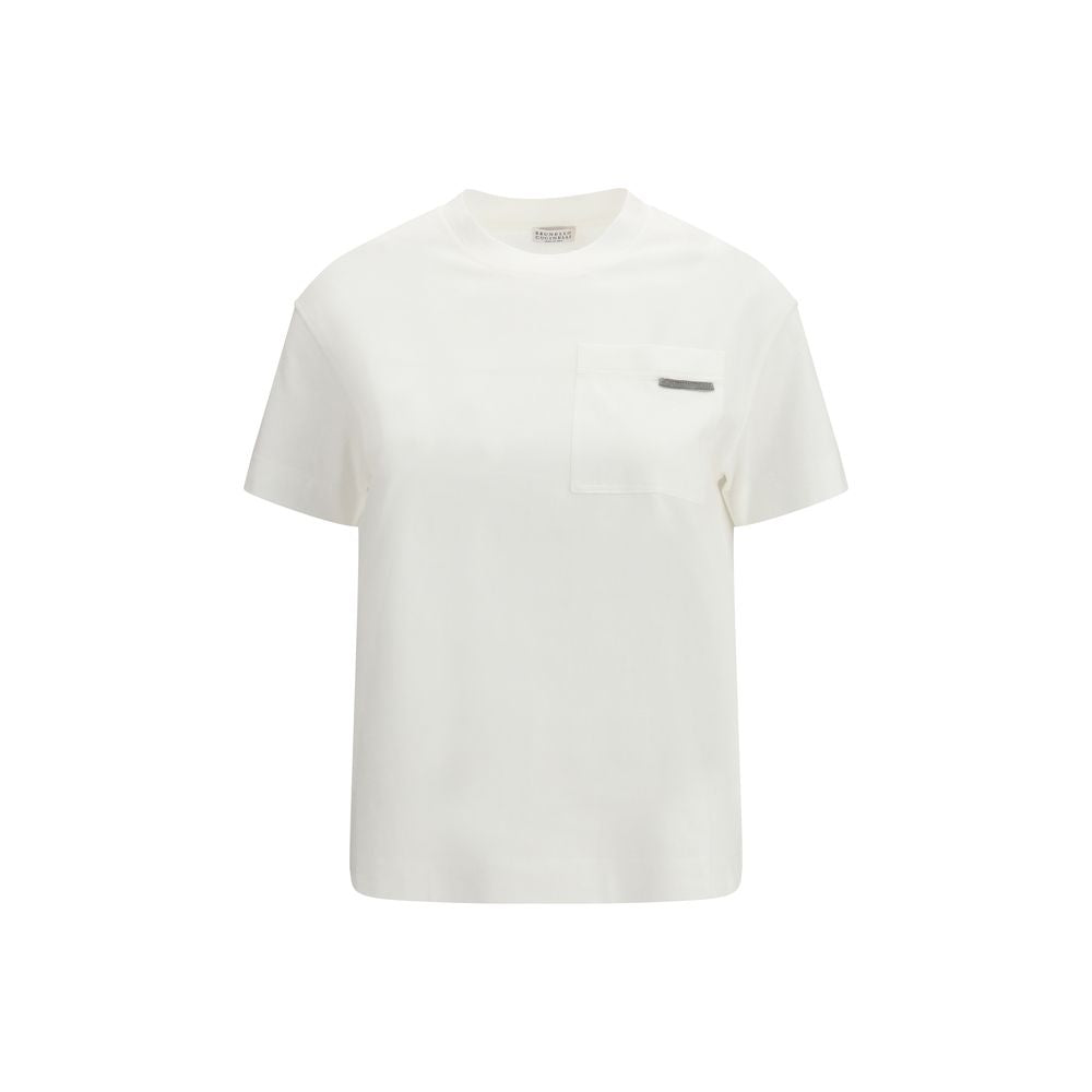 Brunello Cucinelli White Cotton Women's T-Shirt