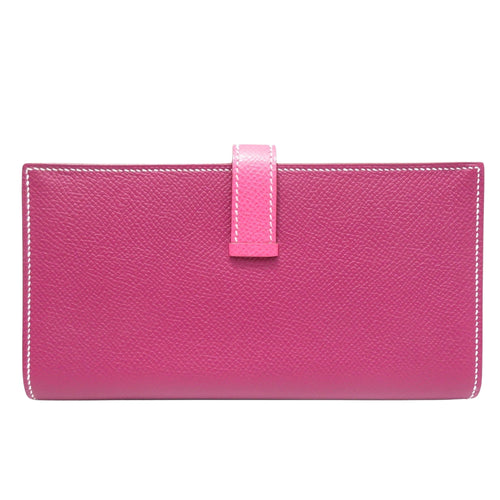 Hermès Béarn Pink Leather Wallet  (Pre-Owned)