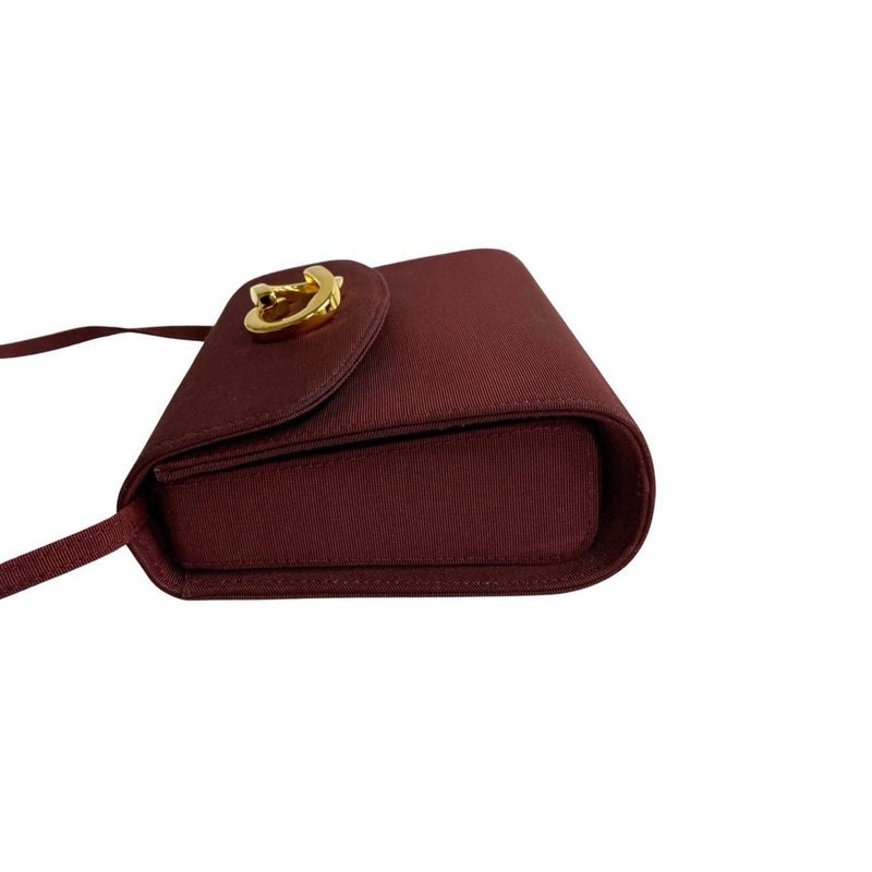 Gucci Burgundy Synthetic Shoulder Bag (Pre-Owned)
