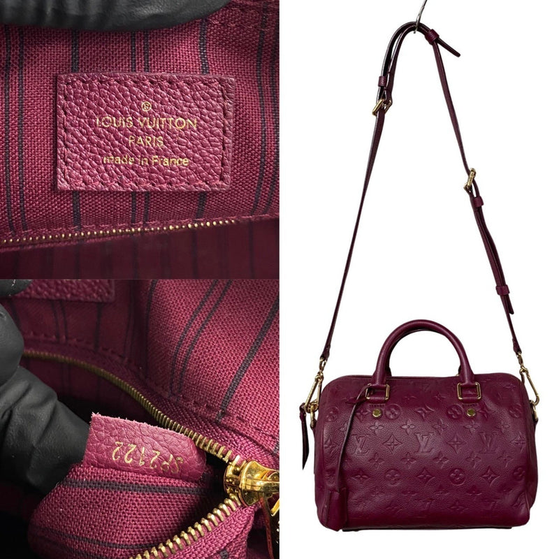 Louis Vuitton Speedy Bandoulière 25 Purple Leather Handbag (Pre-Owned)