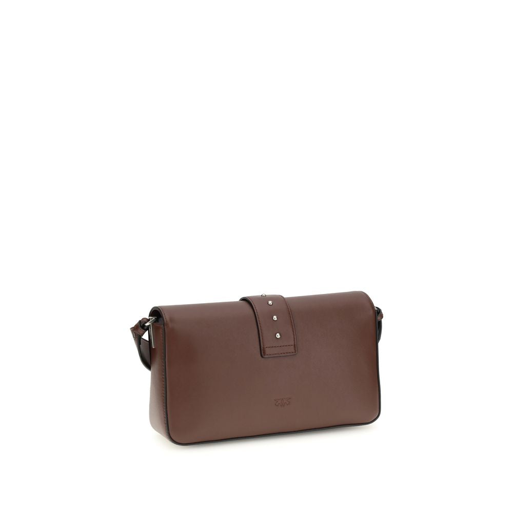 PINKO Brown Leather Shoulder Women's Bag