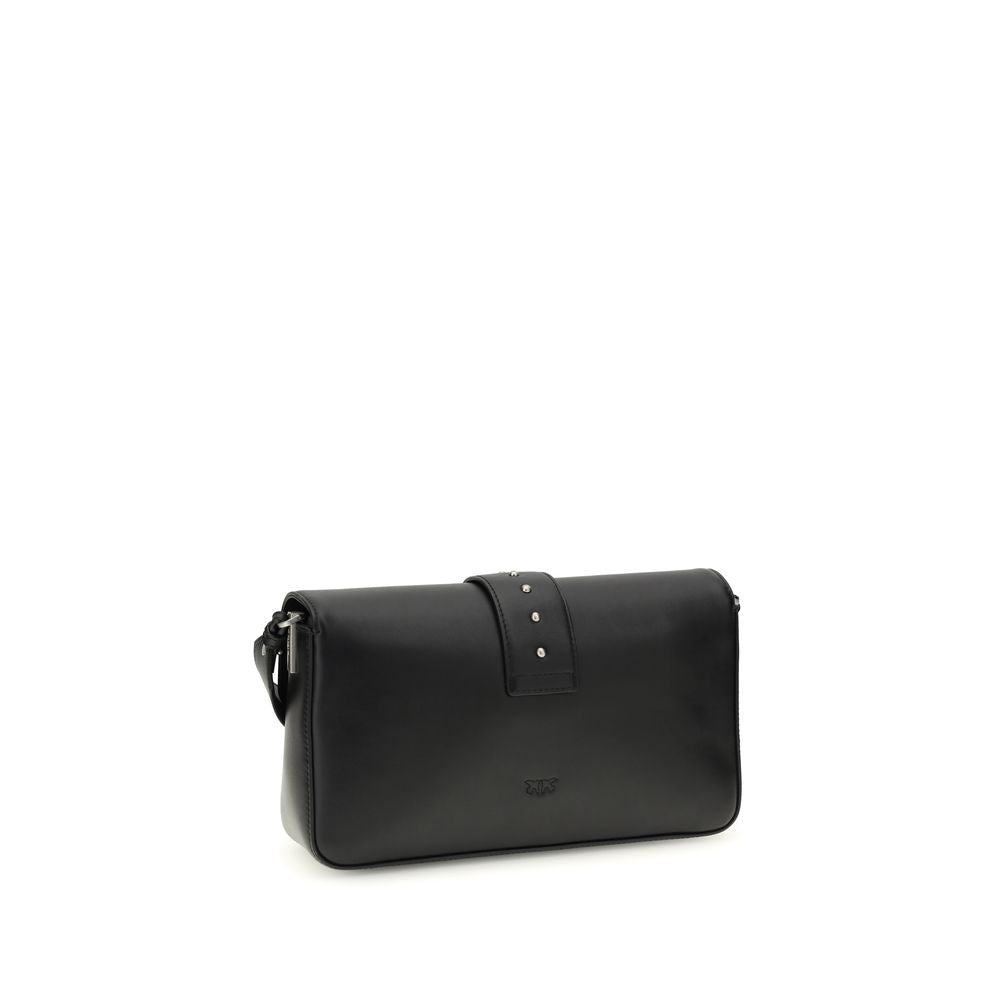 PINKO Black Leather Shoulder Women's Bag