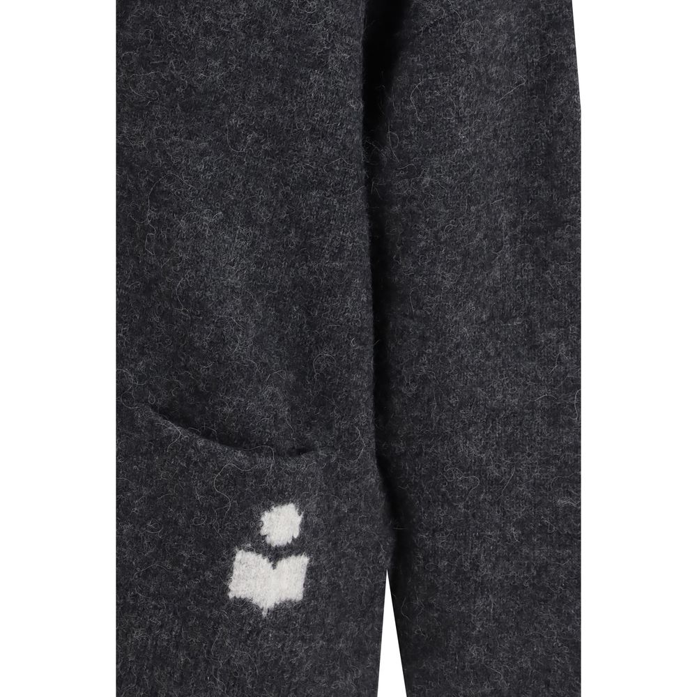 Isabel Marant Étoile Gray Alpaca Vicugna Pacos Women's Cardigan