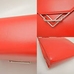 Bottega Veneta -- Red Leather Shoulder Bag (Pre-Owned)