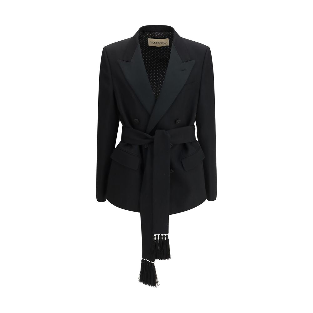 Valentino Garavani Black Wool Oves Aries Men's Blazer