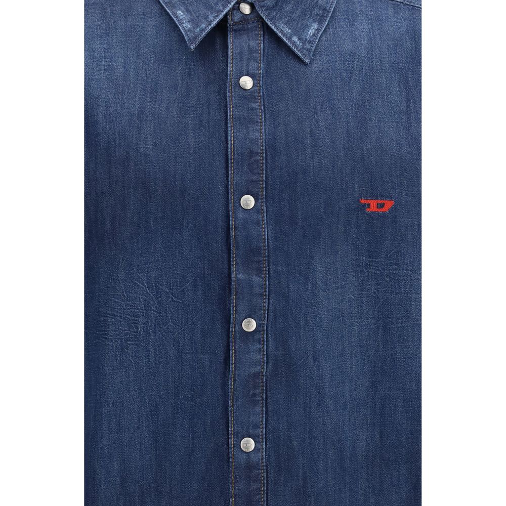Diesel Blue Denim Men's Shirt