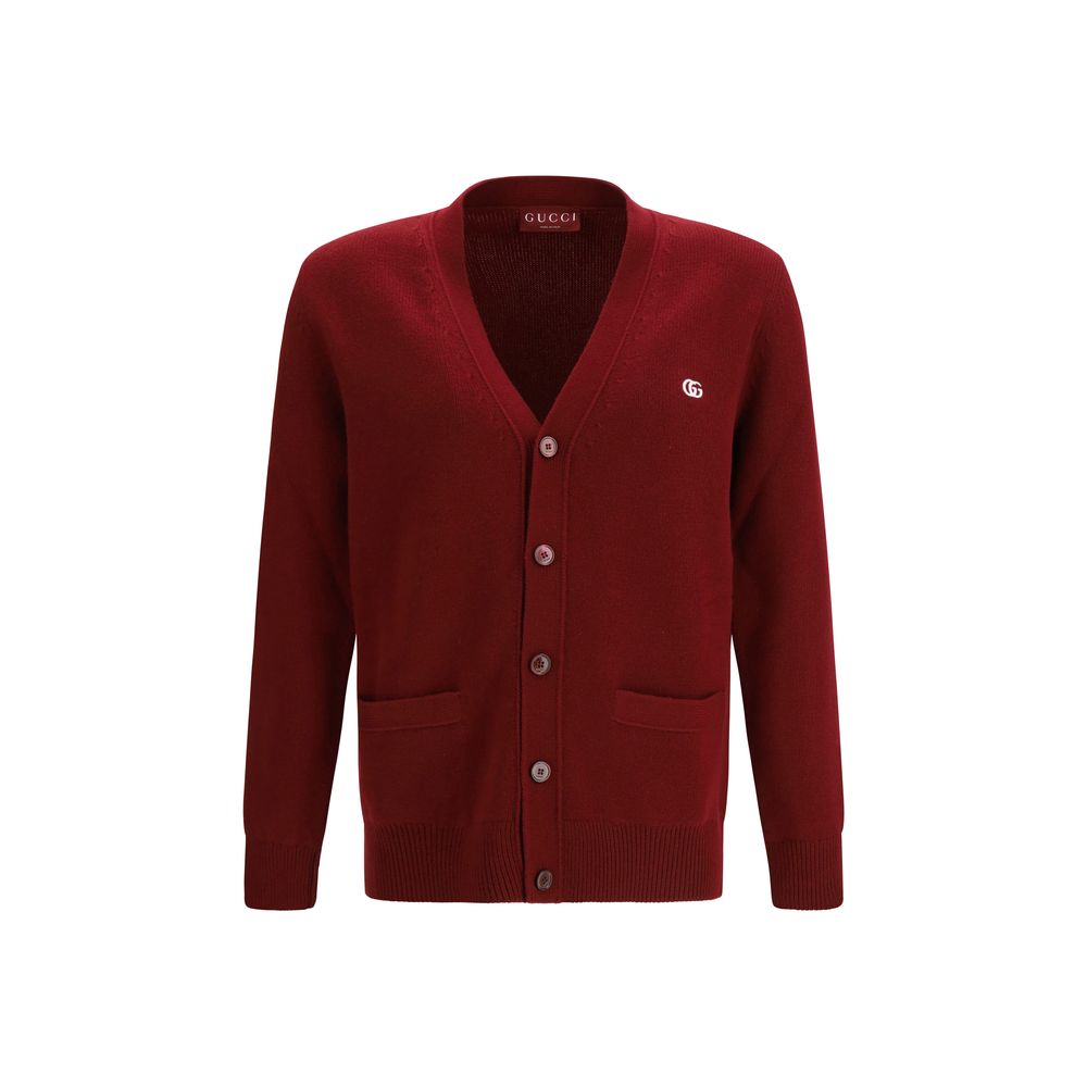 Gucci Bordeaux Wool Men's Cardigan