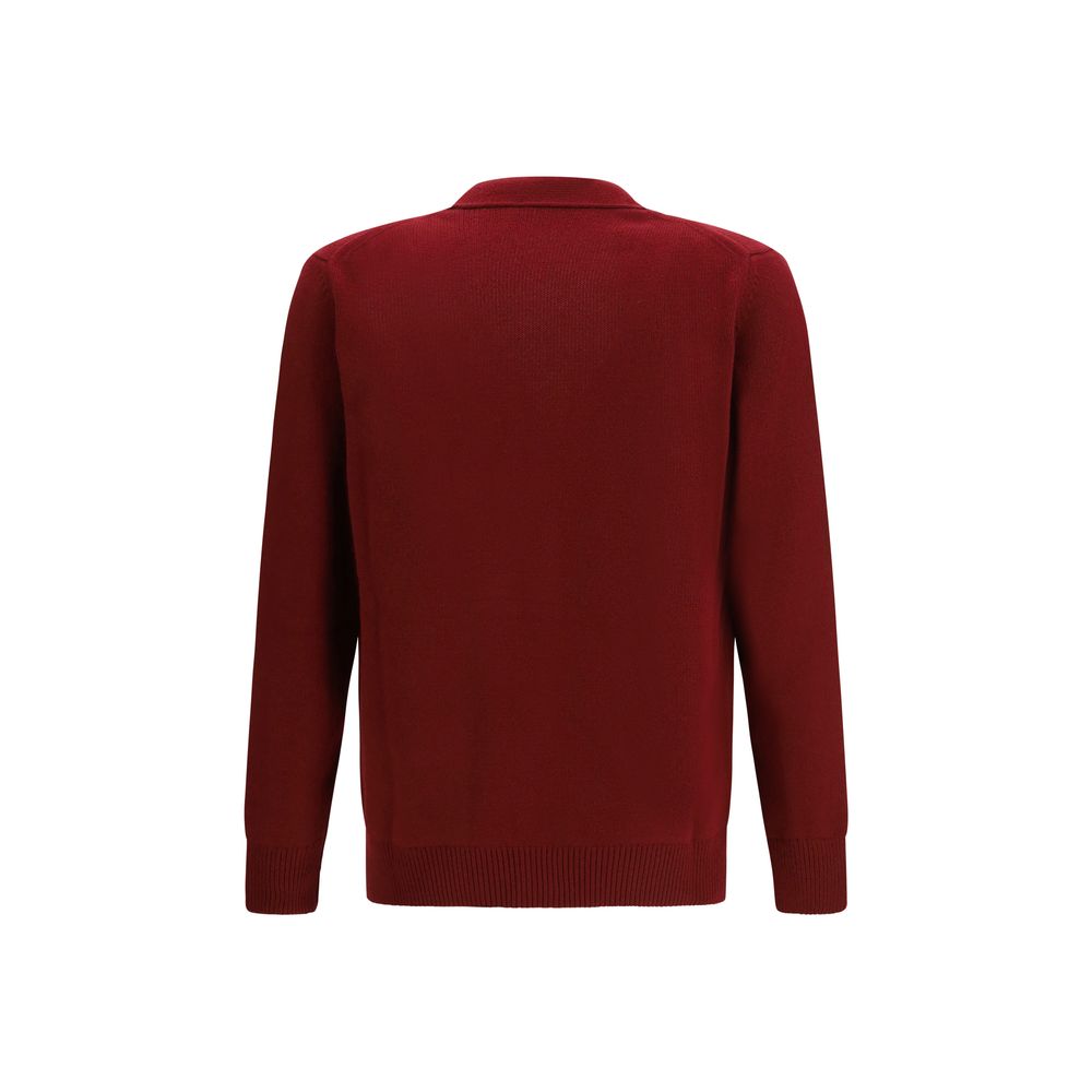 Gucci Bordeaux Wool Men's Cardigan
