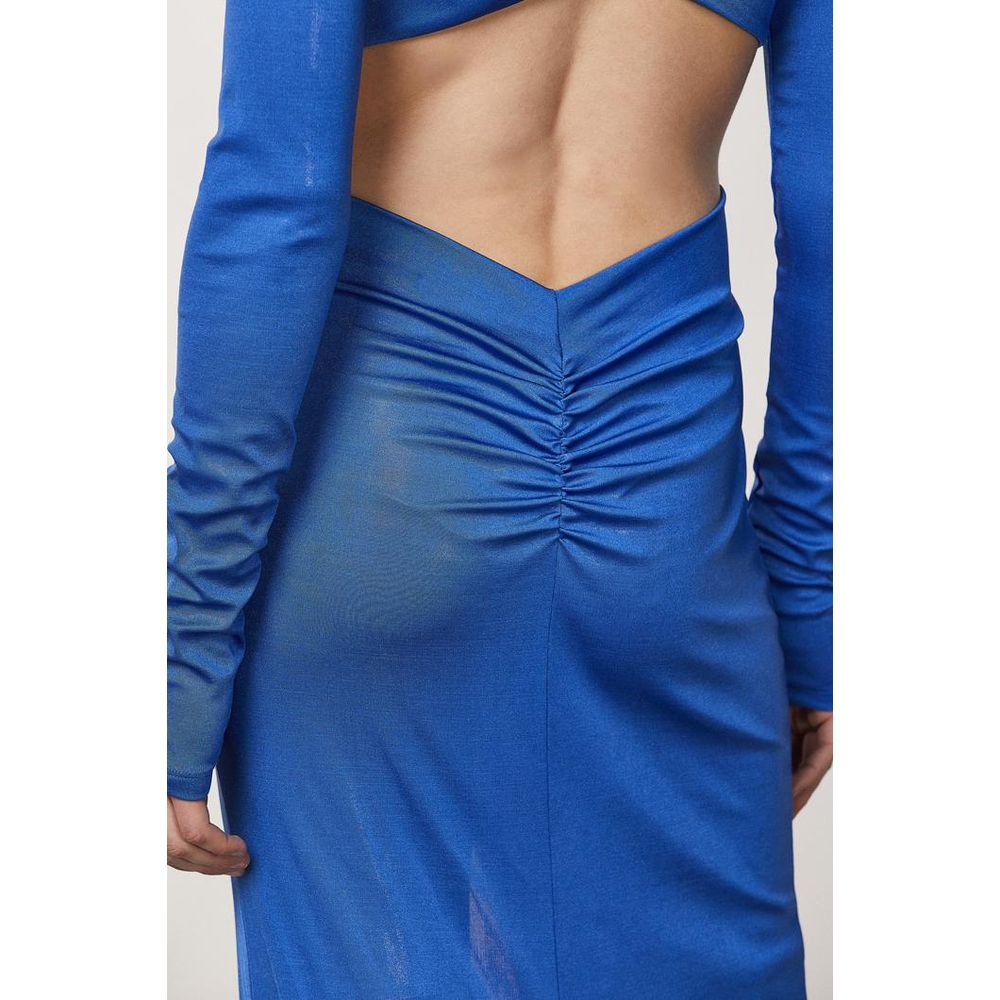 Patrizia Pepe Blue Polyester Casual Women's Dress