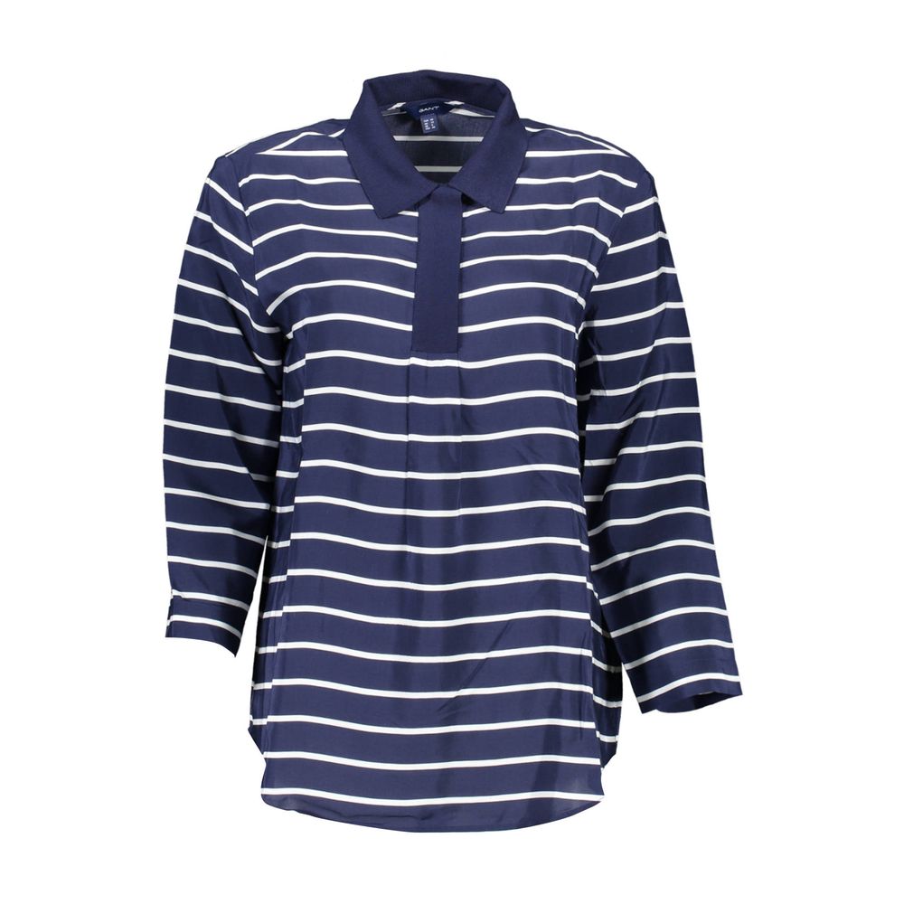 Gant Blue Viscose Women Polo Women's Shirt