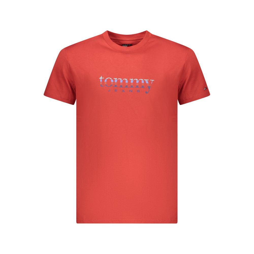 Tommy Hilfiger Red Cotton Mens Men's T-Shirt