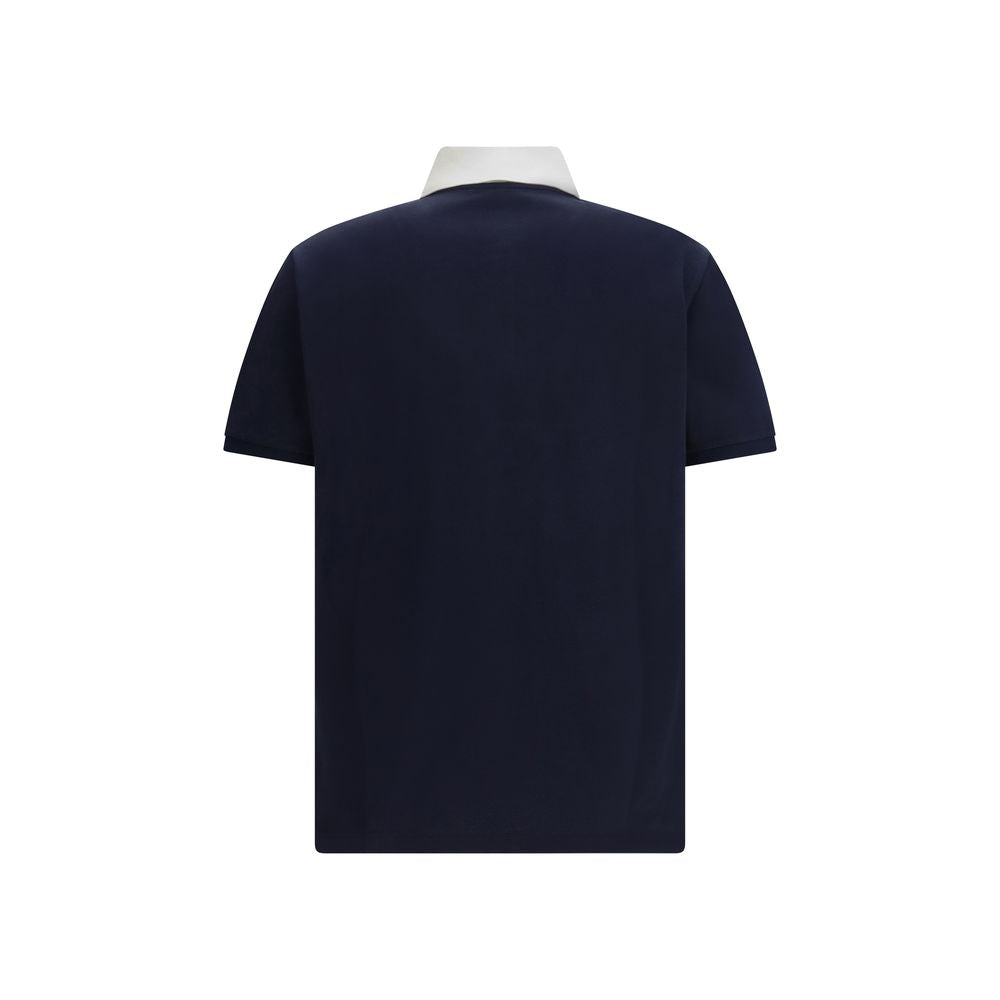 Gucci Blue Cotton Polo Men's Shirt