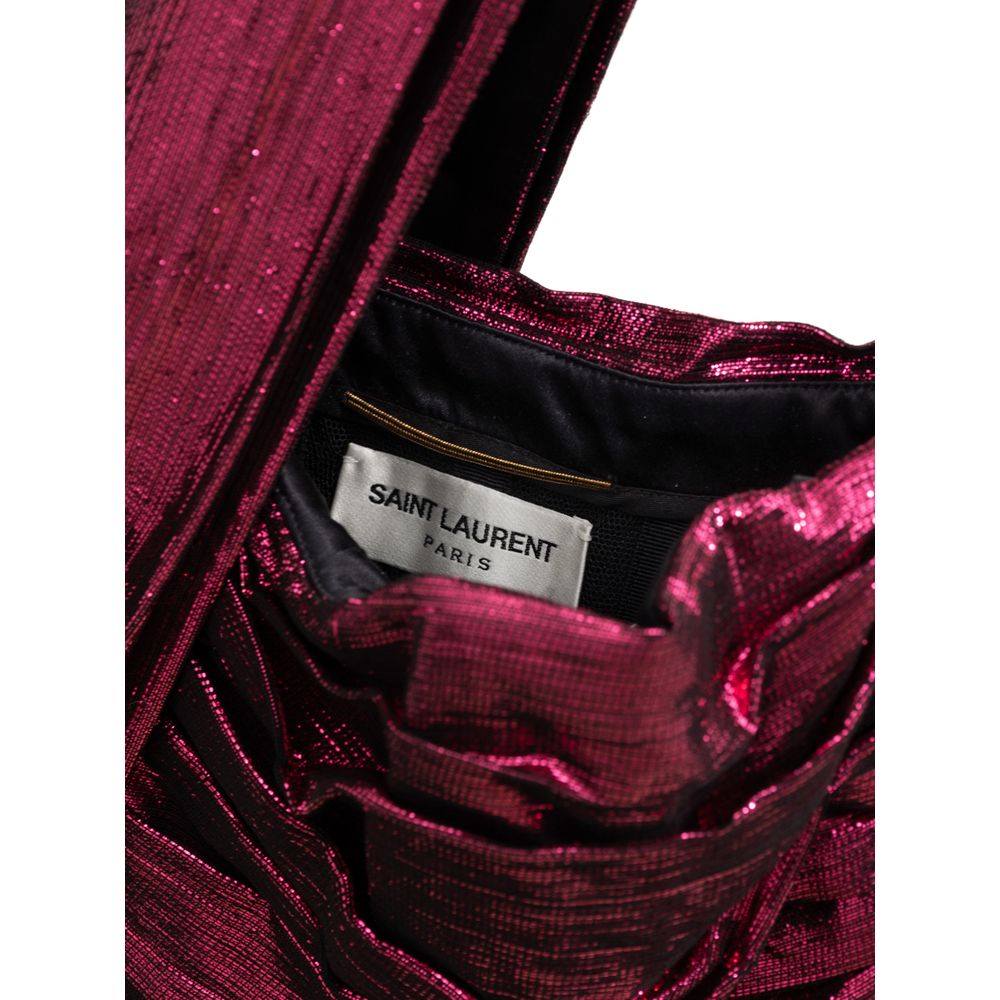 Saint Laurent Fuchsia Viscose Short Women's Dress