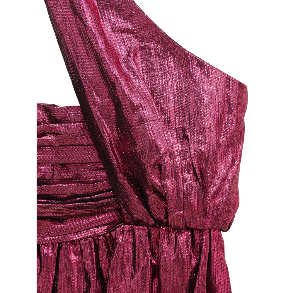 Saint Laurent Fuchsia Viscose Short Women's Dress