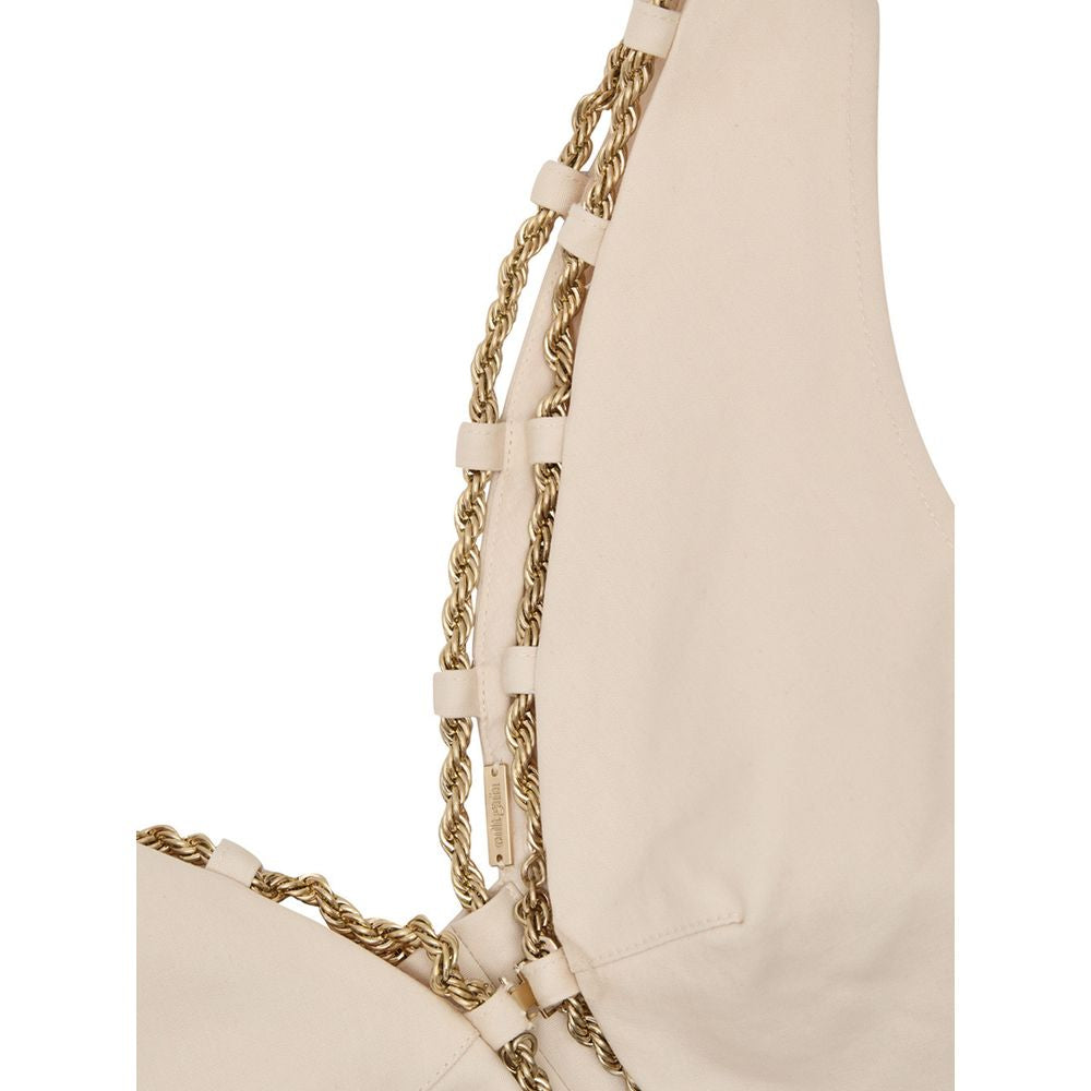 Cult Gaia Beige Cotton Women's Waistcoat