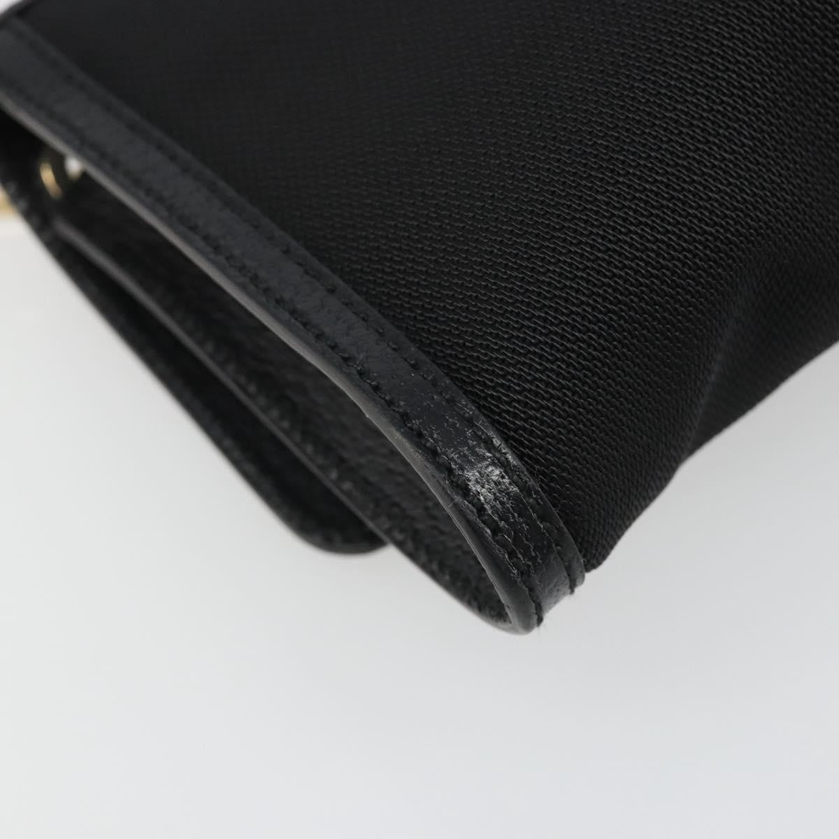 Salvatore Ferragamo Shoulder Bag Canvas Black Canvas Shoulder Bag Bag (Pre-Owned)