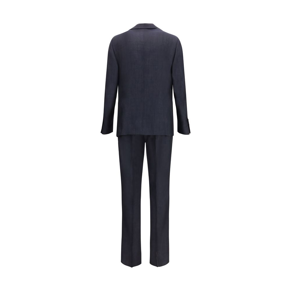 Lardini Blue Cotton Two-Piece Men's Suit