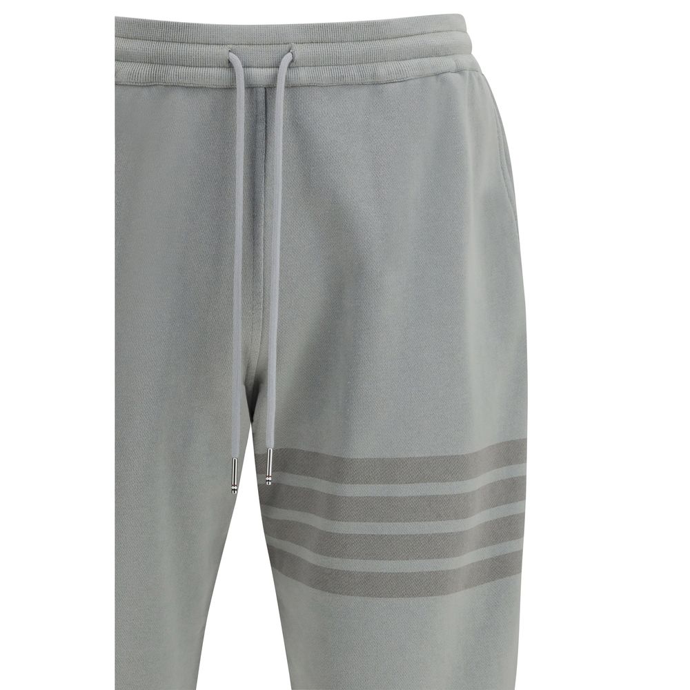 Thom Browne Gray Cotton Joggers (Workout Men's Pants)