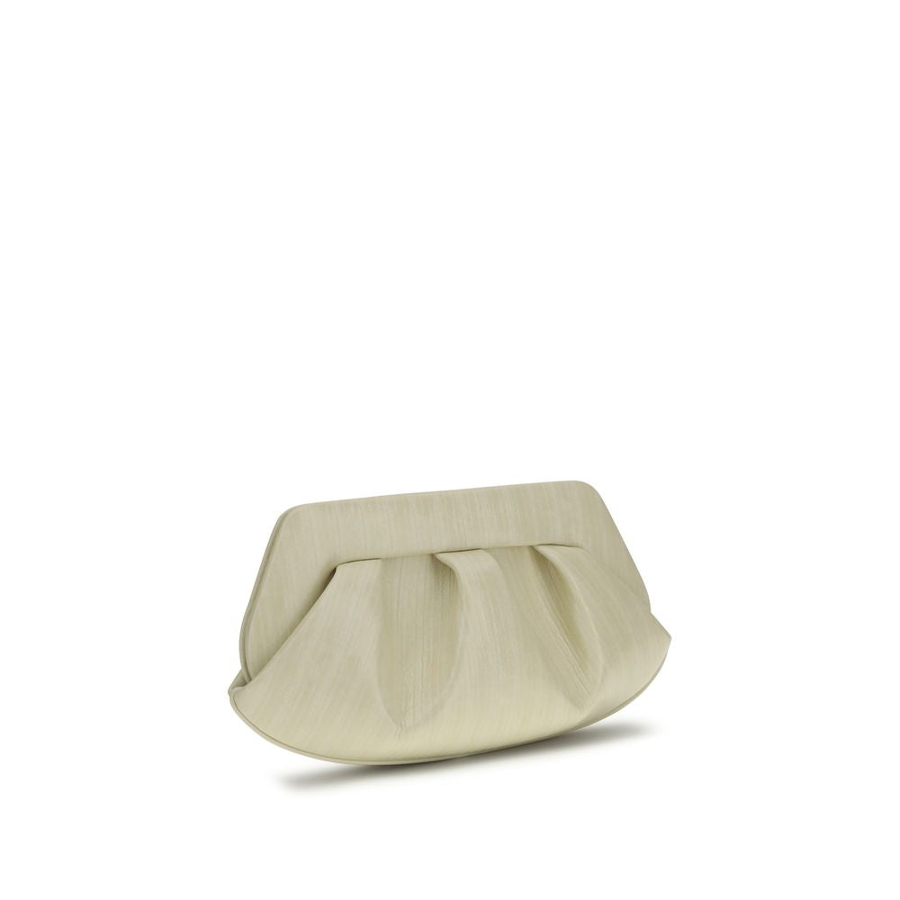 THEMOIRè White Polyethylene Clutch Women's Bag