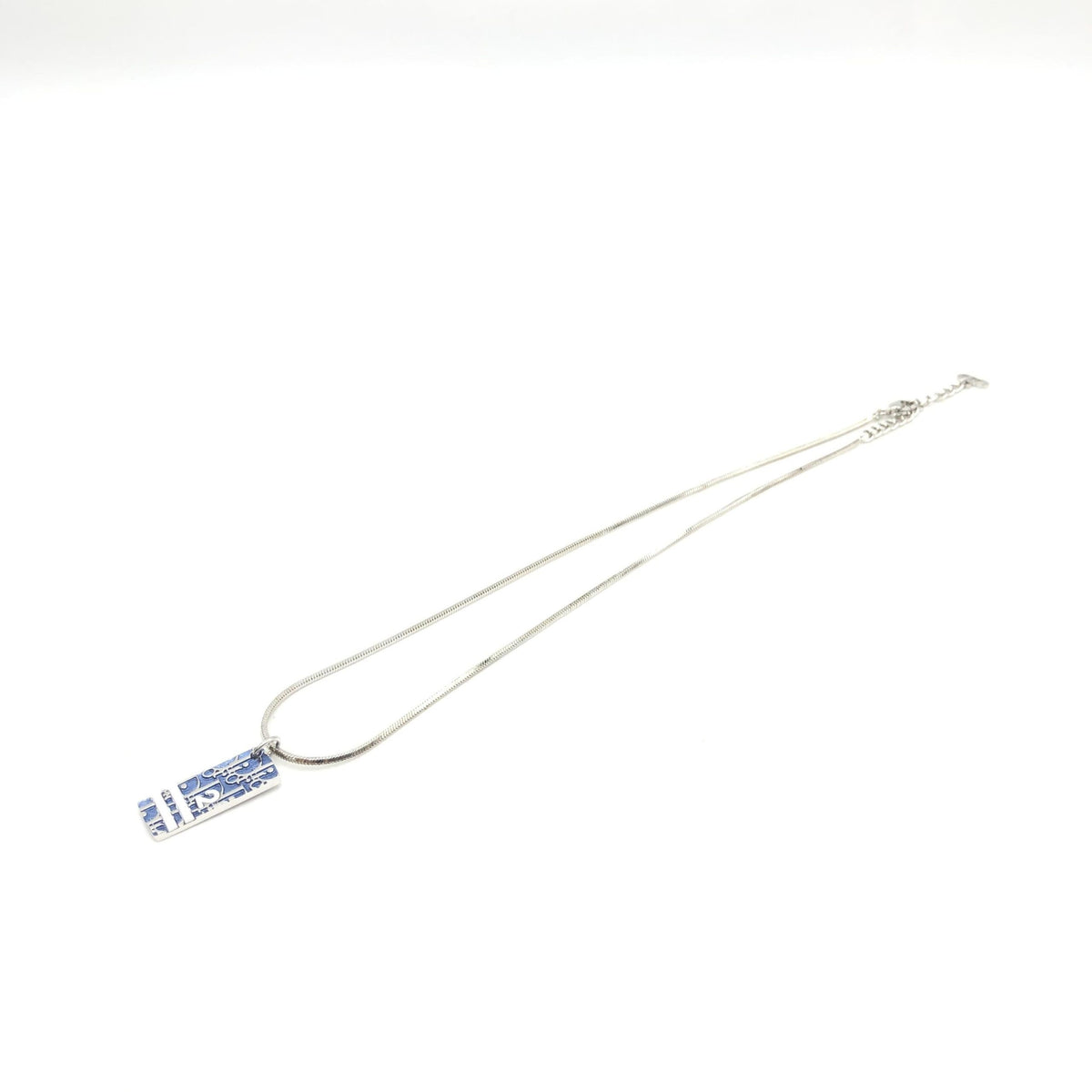 Christian Dior Blue Trotter Pendant Women's Necklace (Pre-Owned)