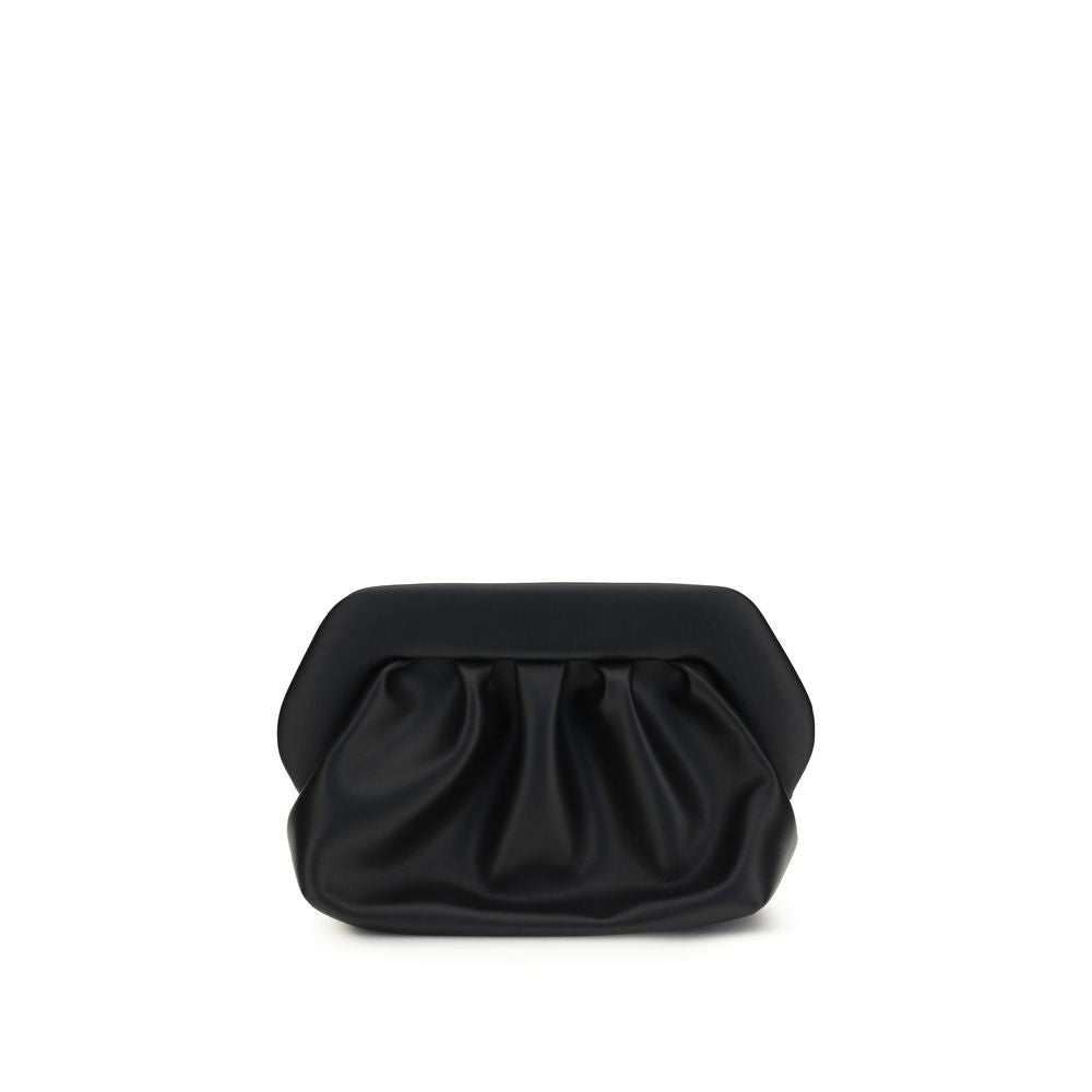 THEMOIRè Black Polyethylene Clutch Women's Bag