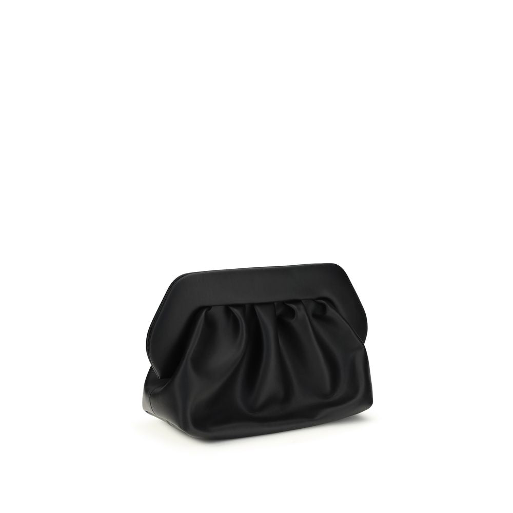 THEMOIRè Black Polyethylene Clutch Women's Bag
