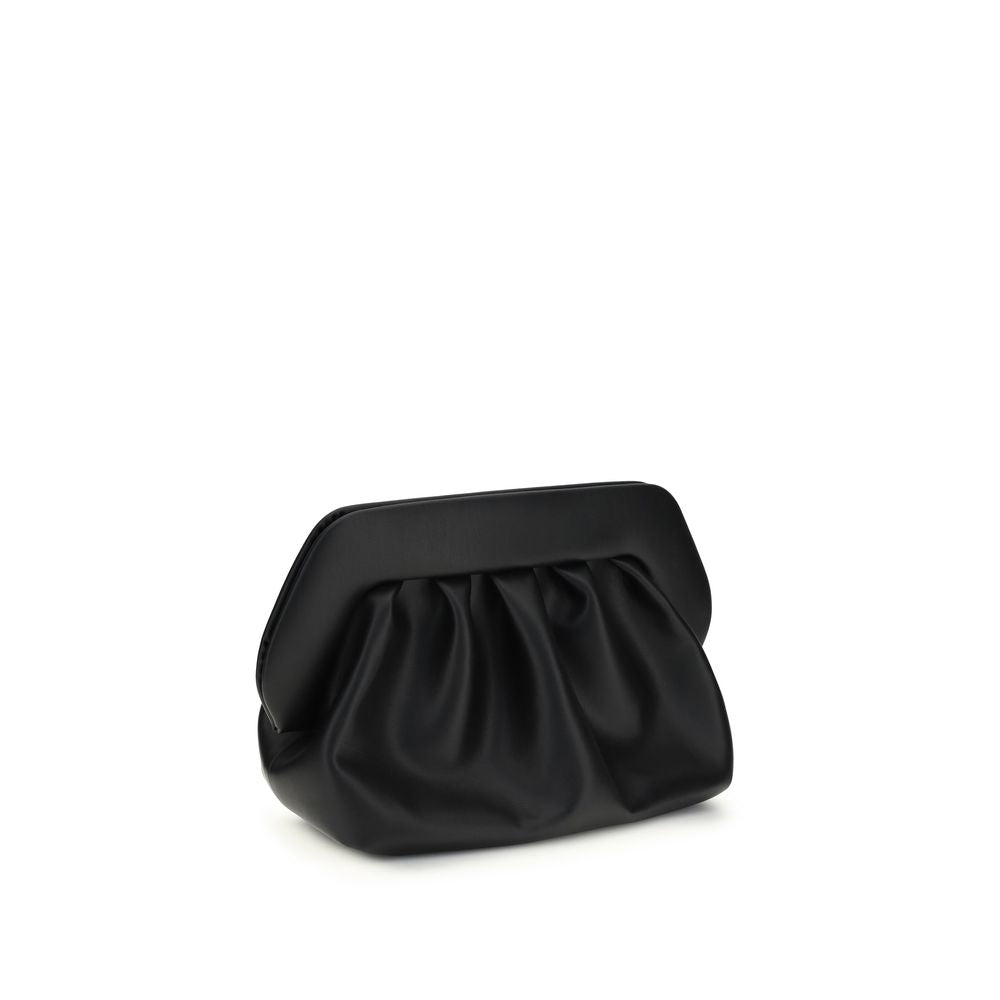 THEMOIRè Black Polyethylene Clutch Women's Bag