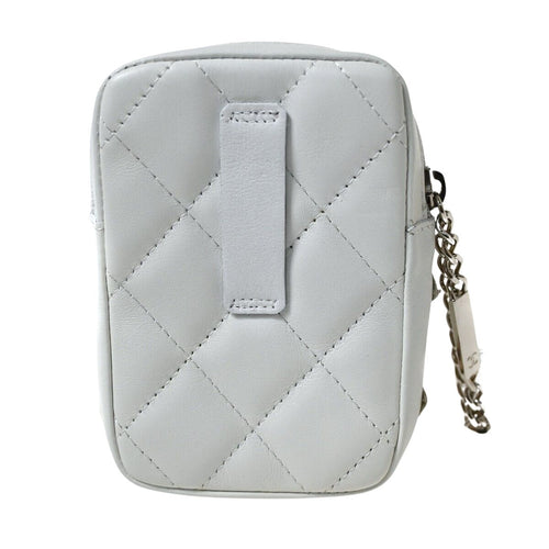 Chanel Cambon White Leather Clutch Bag (Pre-Owned)