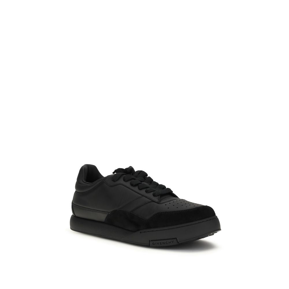 Givenchy Black Calf Leather Bos Taurus Low Top Men's Sneakers