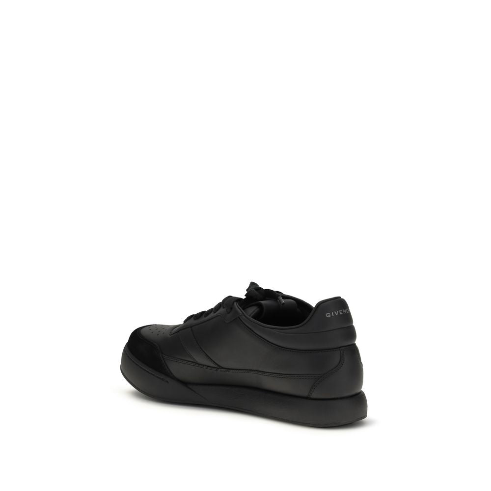 Givenchy Black Calf Leather Bos Taurus Low Top Men's Sneakers