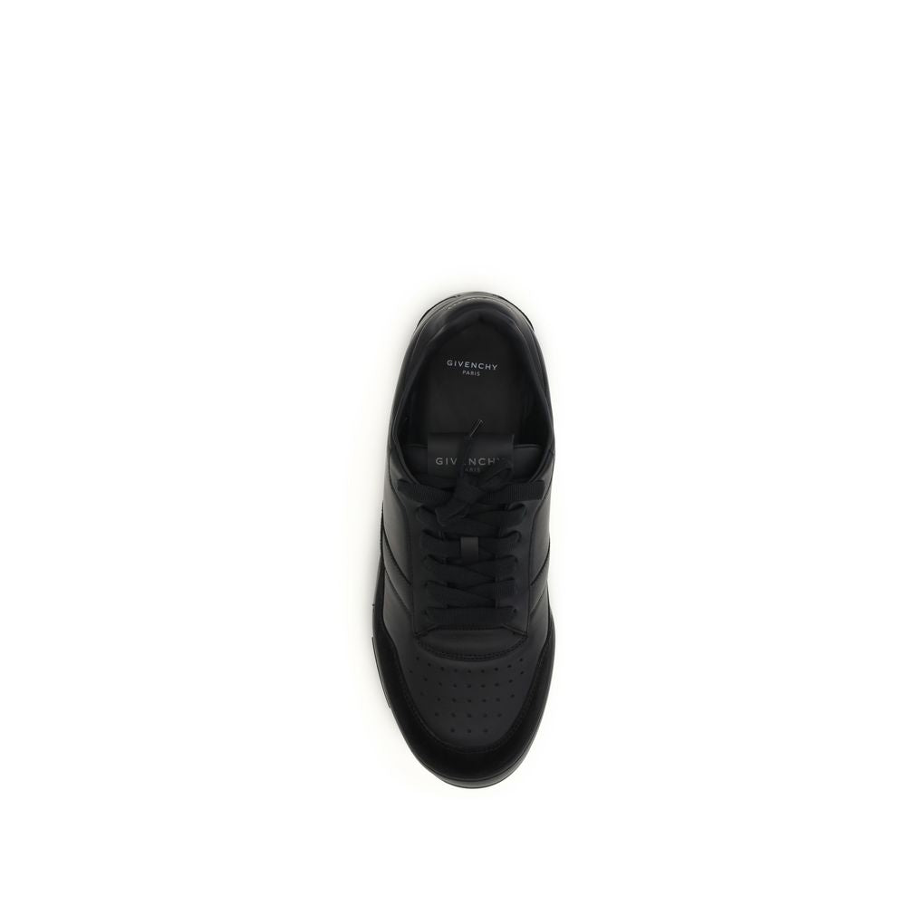 Givenchy Black Calf Leather Bos Taurus Low Top Men's Sneakers