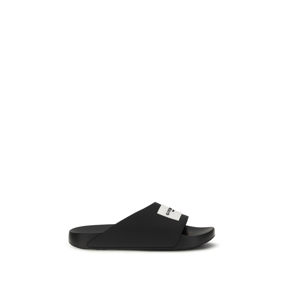 Givenchy Black Rubber Men's Slippers