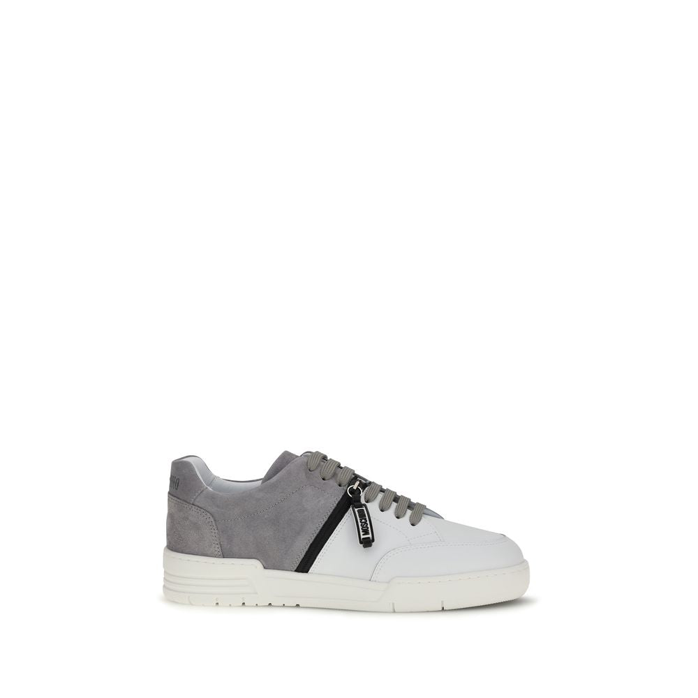 Moschino Multicolor Calf Leather Bos Taurus Low Top Men's Sneakers