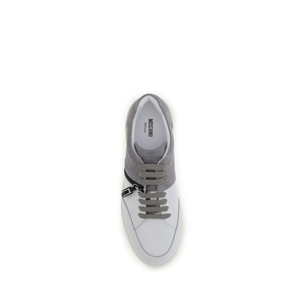 Moschino Multicolor Calf Leather Bos Taurus Low Top Men's Sneakers