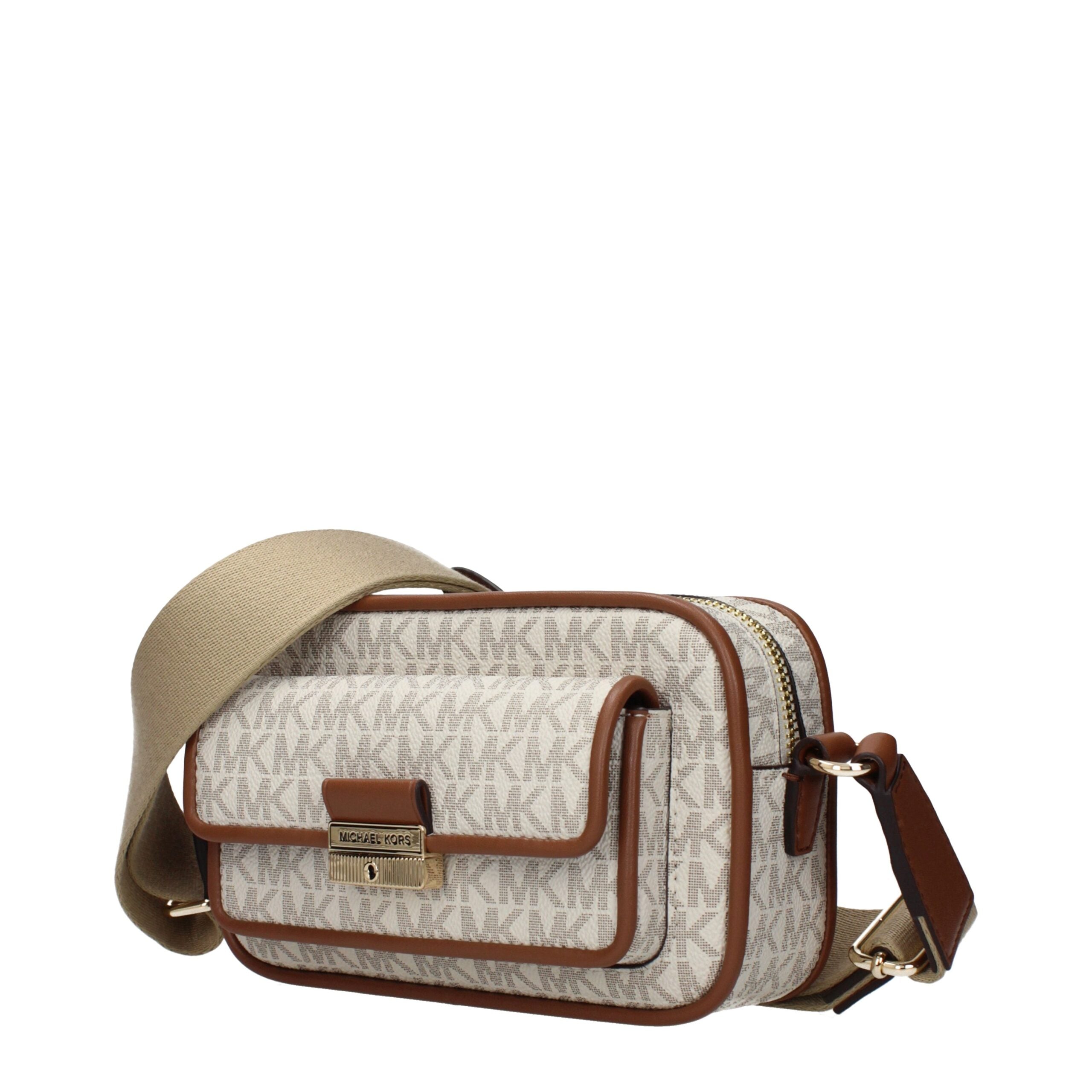 Michael Kors Beige Fabric Crossbody Women's Bag