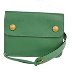 Hermès Floride Green Leather Clutch Bag (Pre-Owned)