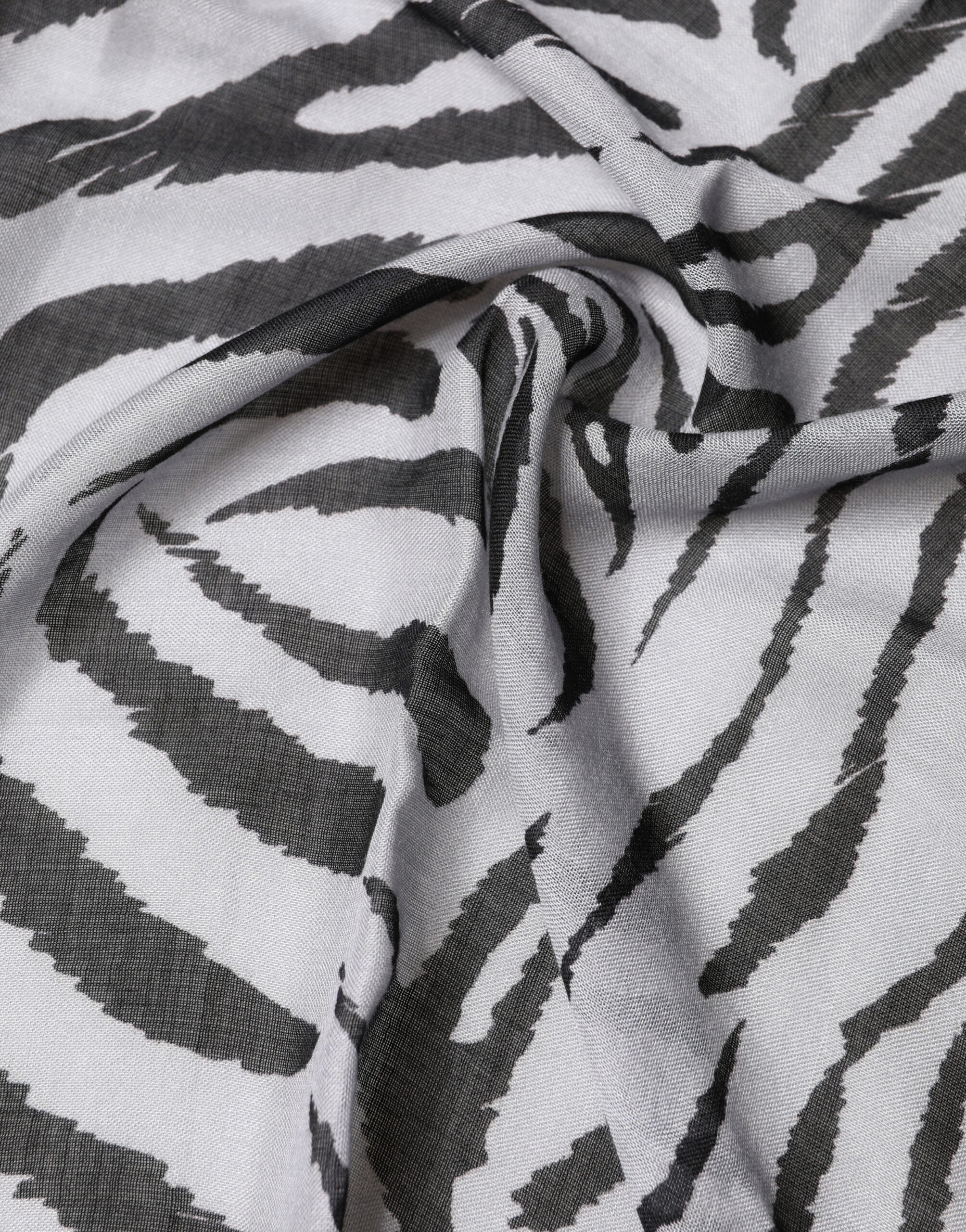 Dolce & Gabbana White Black Zebra Pattern Shawl 255cm x 132cm Men Men's Scarf