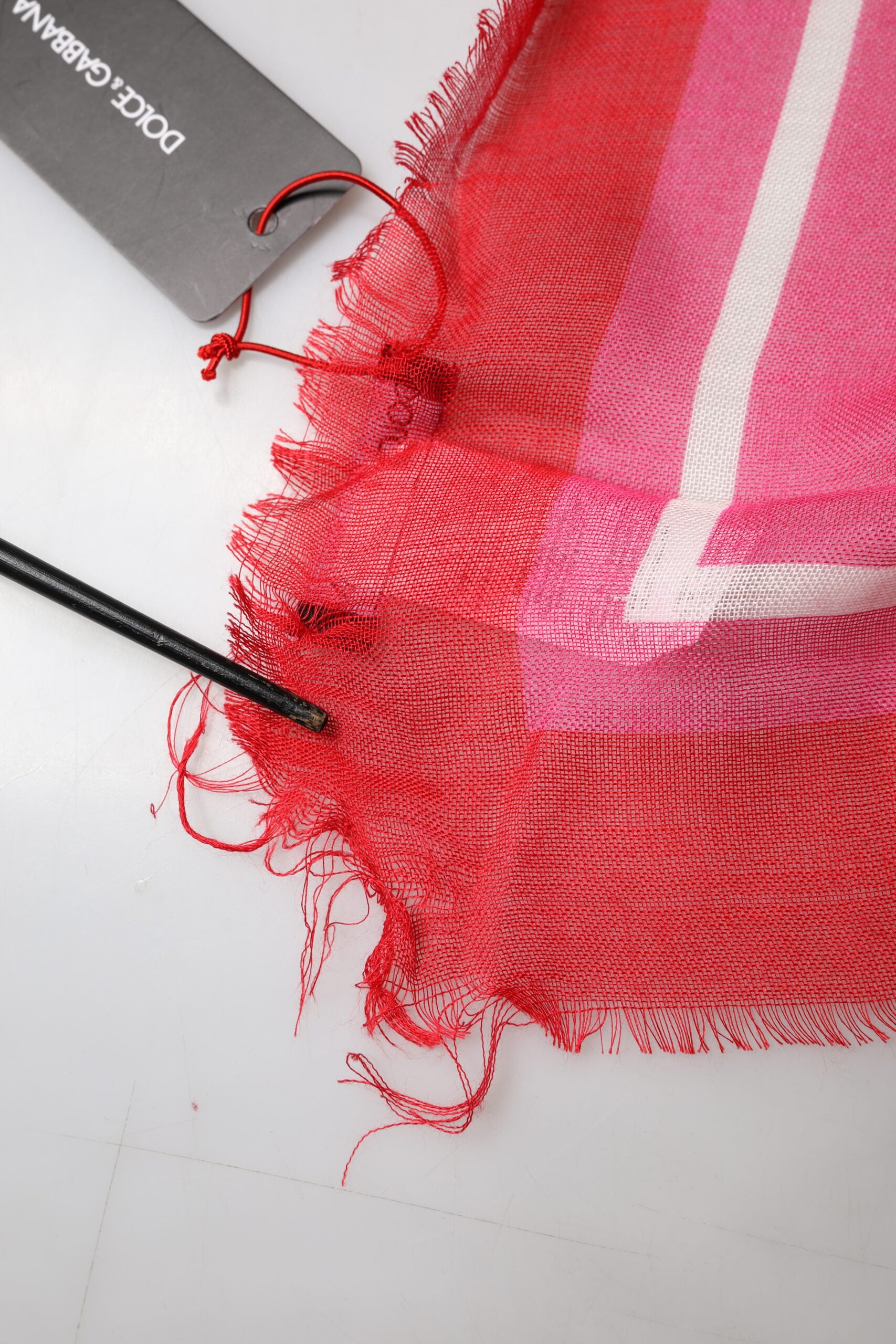 Dolce & Gabbana Pink DG Amore Print Neck Square Shawl 140cm x 140cm Women's Scarf (Pre-Owned)