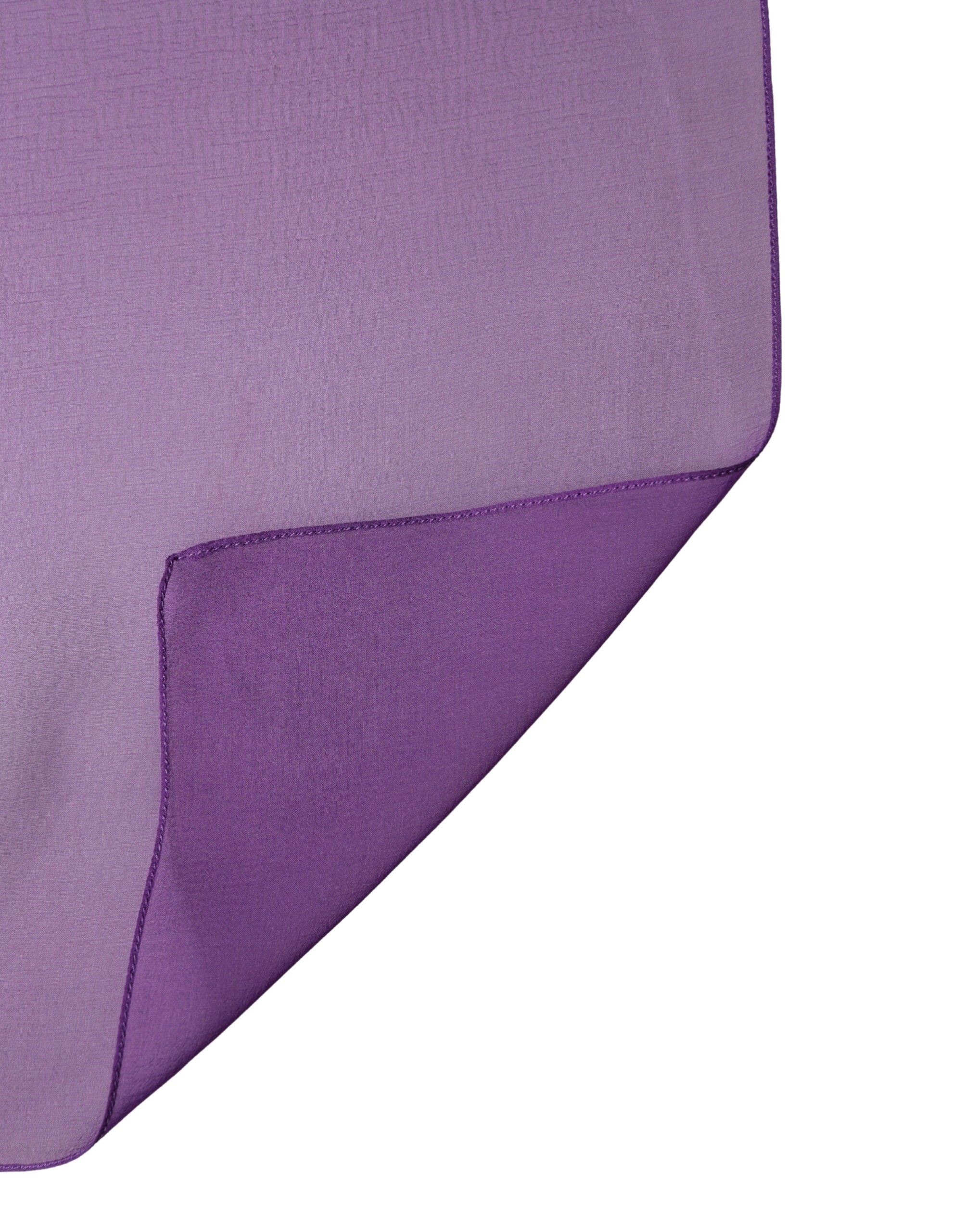 Dolce & Gabbana Purple Silk Neck Wrap Shawl Foulard 134cm x 131cm  Women's Scarf