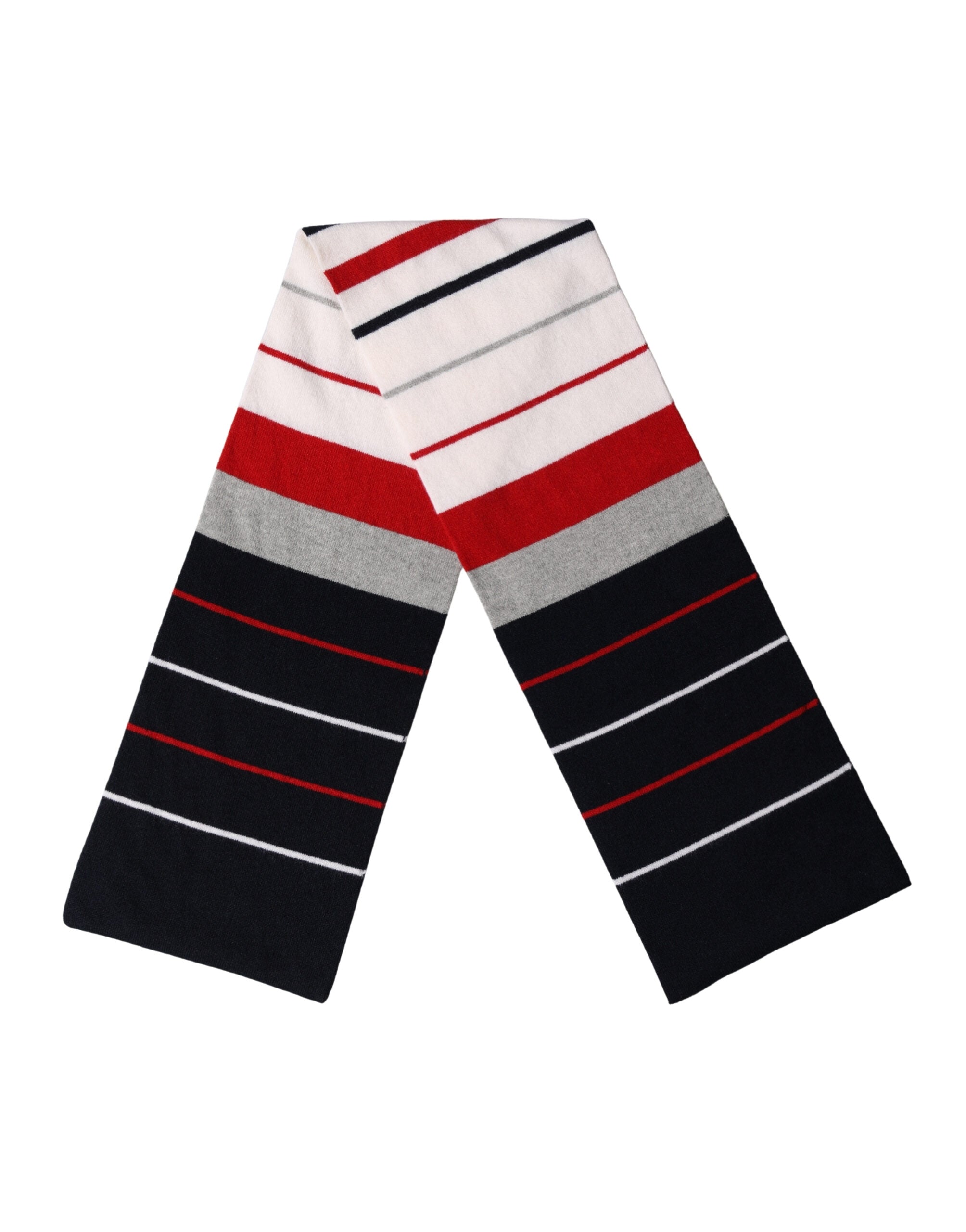 Dolce & Gabbana Multicolor Stripes Shawl Neck Wrap 119cm x 20cm  Women's Scarf