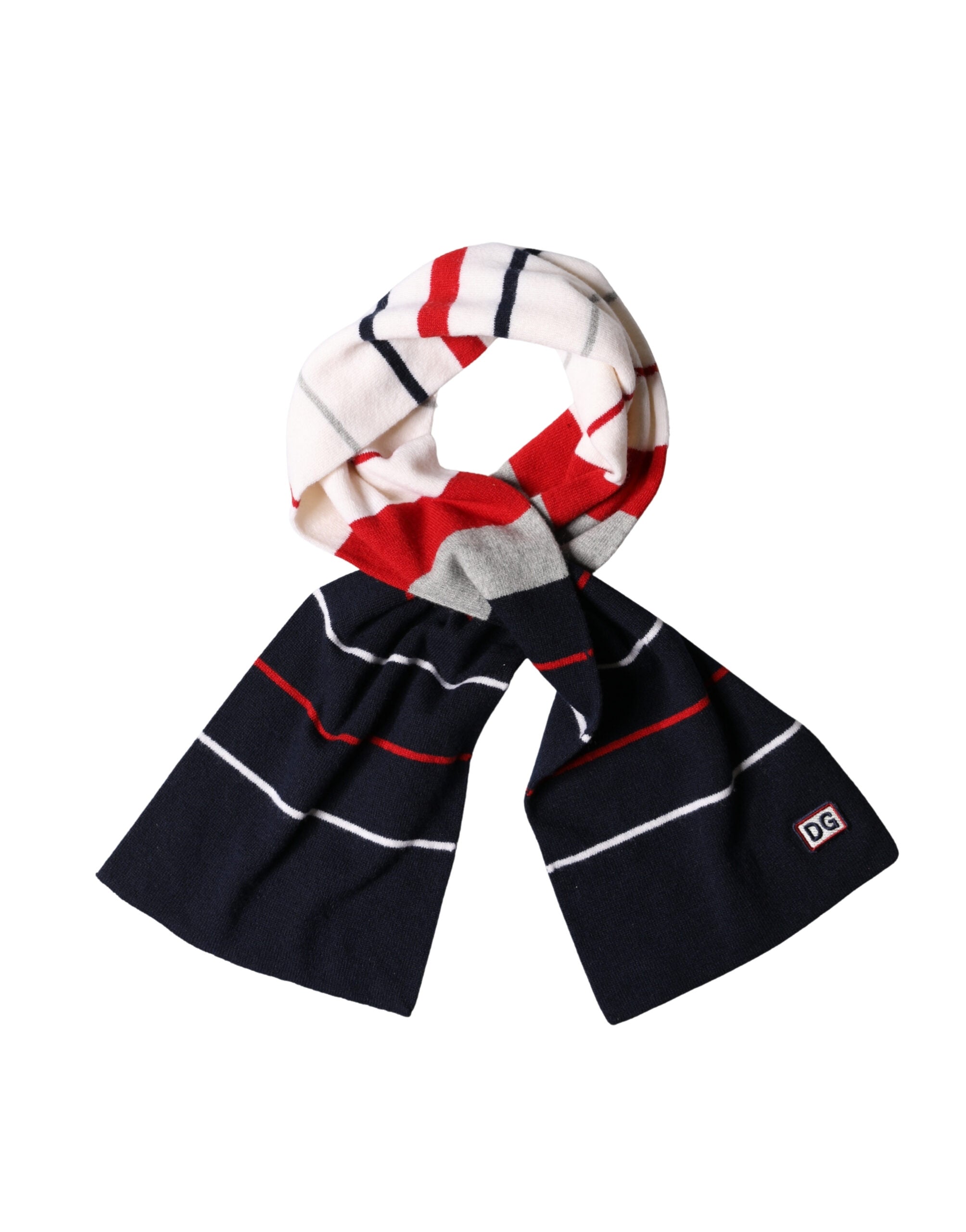 Dolce & Gabbana Multicolor Stripes Shawl Neck Wrap 119cm x 20cm  Women's Scarf