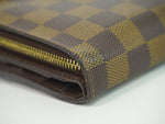 Louis Vuitton Compact Zip Brown Canvas Wallet  (Pre-Owned)