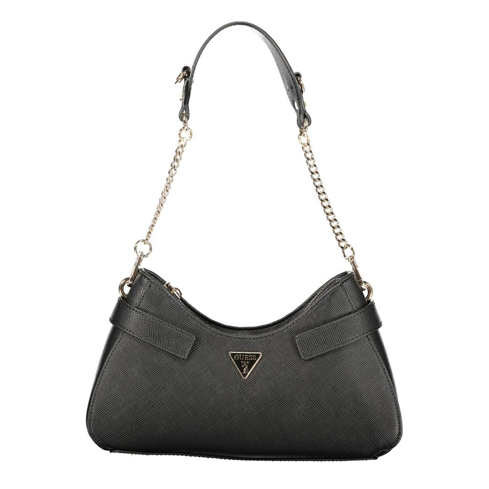 Guess Jeans Black Polyurethane Women's Women's Handbag
