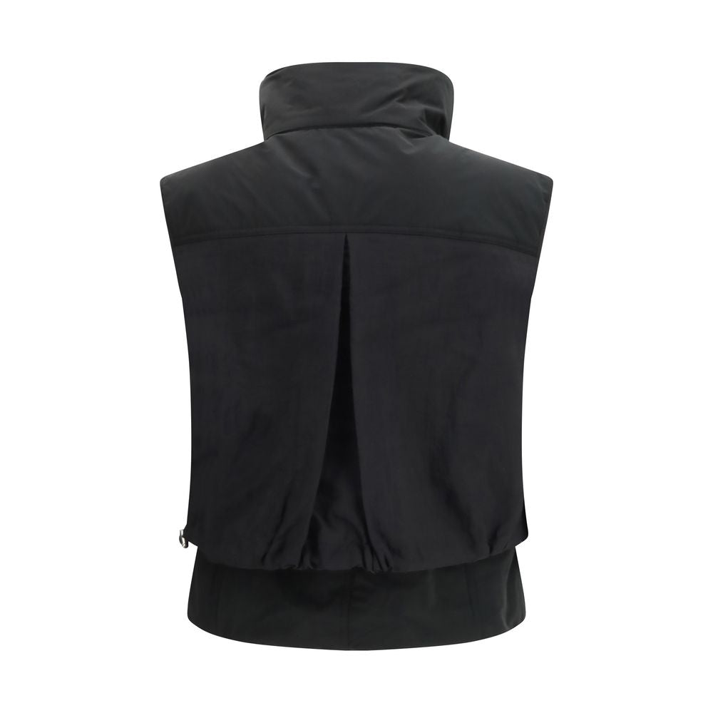 PINKO Black Nylon Sleeveless Women's Jacket
