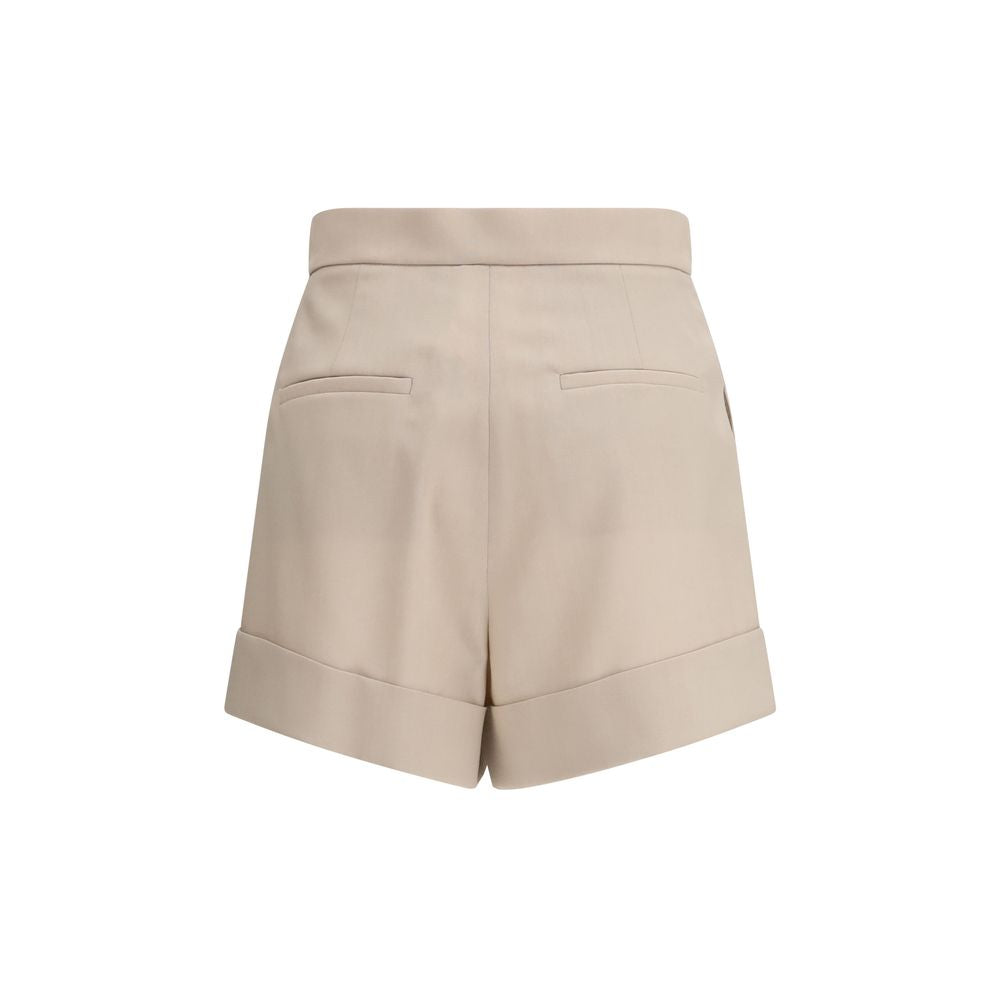 Max Mara Bicolor Wool Bermuda Women's Shorts