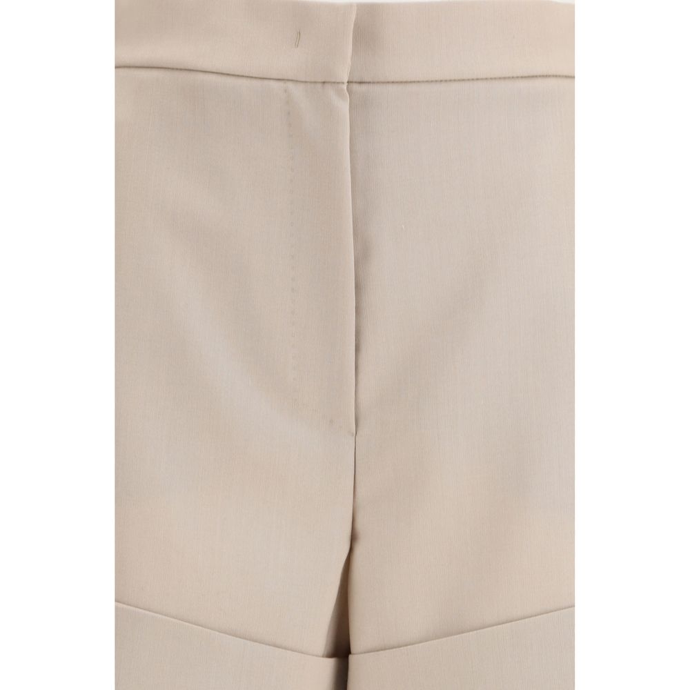 Max Mara Bicolor Wool Bermuda Women's Shorts