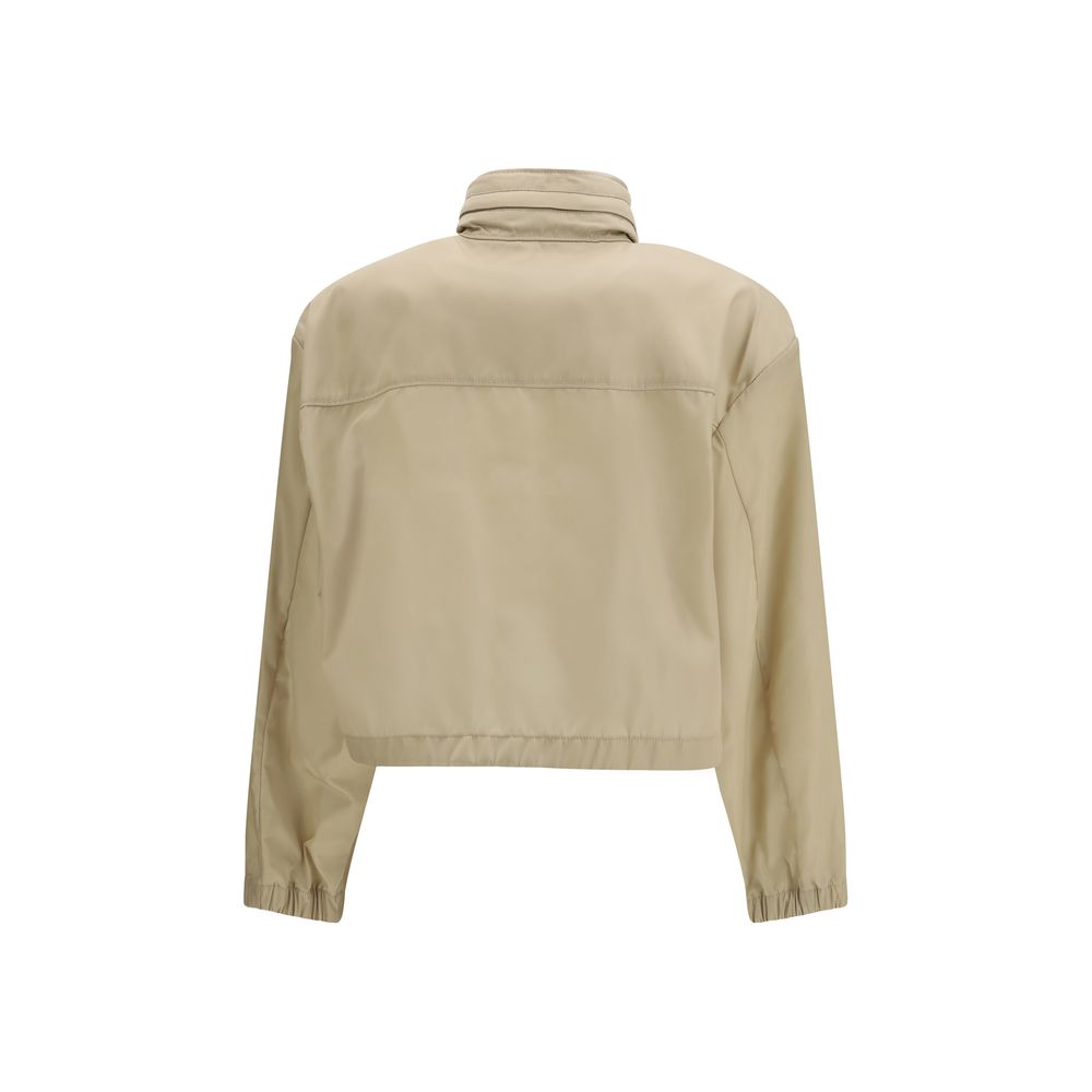 Prada Beige Recycled Polyamide Shell Women's Jacket