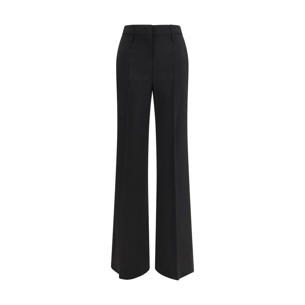 Max Mara Black Wool Flared Women's Pants